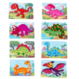 Load image into Gallery viewer, 10 Pcs Dinosaur Wooden Number Puzzle for Kids 2-6 Years Old Educational Toy 8 Pack
