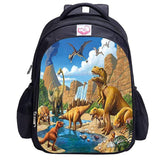 Load image into Gallery viewer, 3D T-Rex Durable Dinosaur Cartoon Travel Backpack School Laptop Daypack Waterproof Bag Light Brown / S