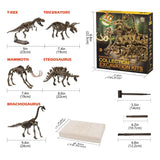 Load image into Gallery viewer, Large Dinosaur Skeleton Excavation Dig Up DIY Take Apart Dino Realistic Fossil Model Kit Toys