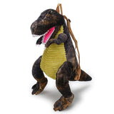 Load image into Gallery viewer, Vivid Dinosaur Shape Small Backpack Hiking Bag for Children Tyrannosaurus / Dark Grey