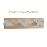 Load image into Gallery viewer, Wooden Dinosaur Wall Hooks Coat Hooks Wall Decoration for Kids Room Grey
