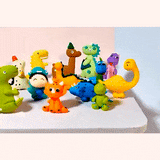 Load image into Gallery viewer, Dinosaur Cake Decoration Clay Cute Dinosaur Cake Ideas Cake Topper Party Supplies