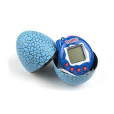 Load image into Gallery viewer, Multi Color Cracked Dinosaur Egg with Key Chain Digital Electronic Pet Game Toy Blue
