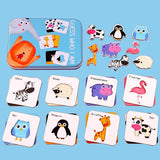 Load image into Gallery viewer, Guess Who I Am Dinosaur Matching Cards Kids Early Learning Cognitive Toys Animal